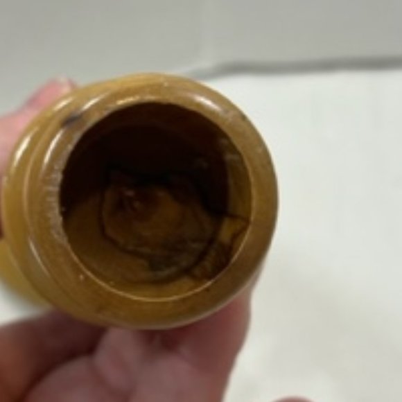 VTG Shabbat Olivewood 10" Taperer Candlestick Holder Jerusalem Barley Twist - Picture 4 of 6